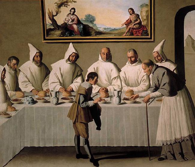 Francisco de Zurbaran San Hugo en el Refectorio